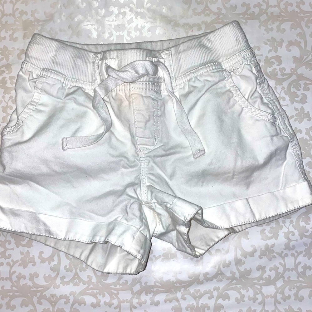 Girls justice white shorts size 12